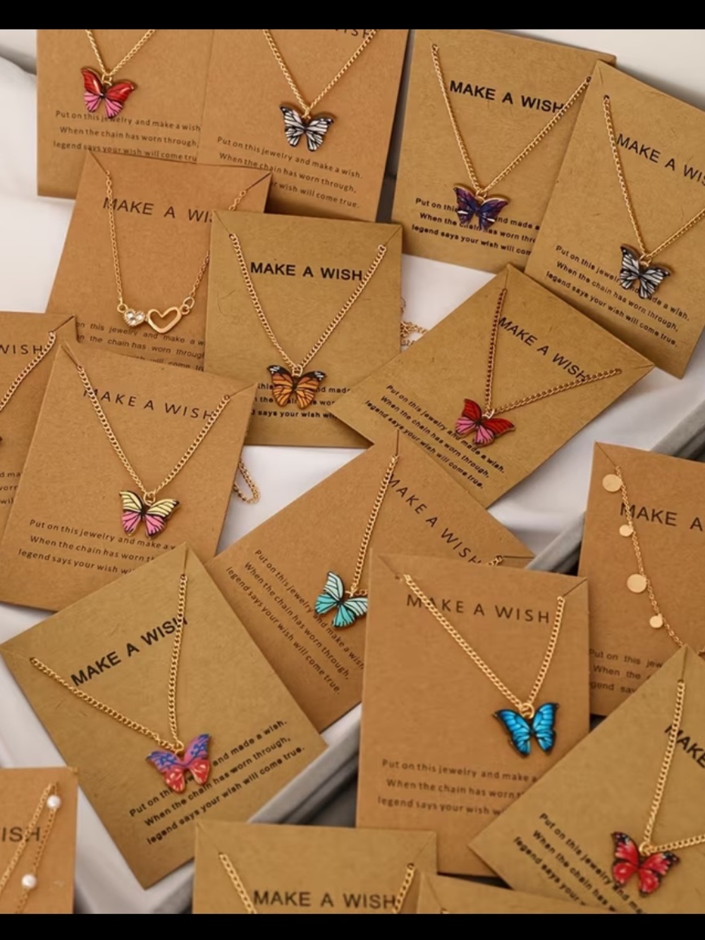 1 Random “Make a Wish” Pendant Necklace - Multiple Options - Picture 2 of 5